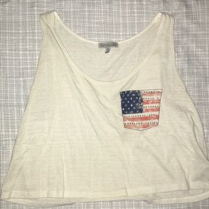 usa crop top